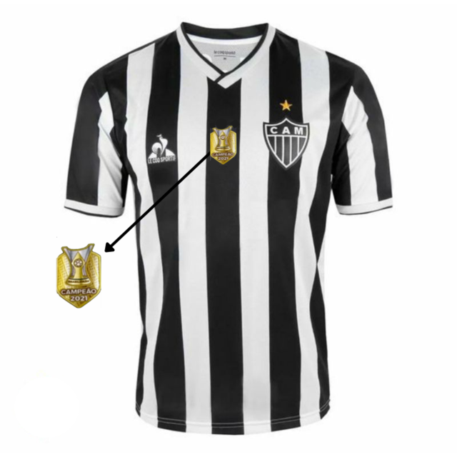 Atlético Mineiro I [Brazilian Champion Patch] 21/22 Jersey - Black and White
