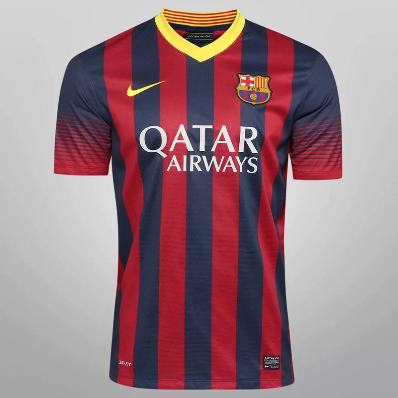 Barcelona Retro 2013/2014 Jersey - Blue and Green