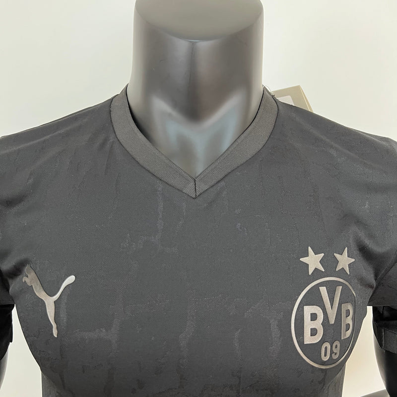 Camisola Borussia Dortmund Edição Carvão 2023 - Preto - Masculino Jogador