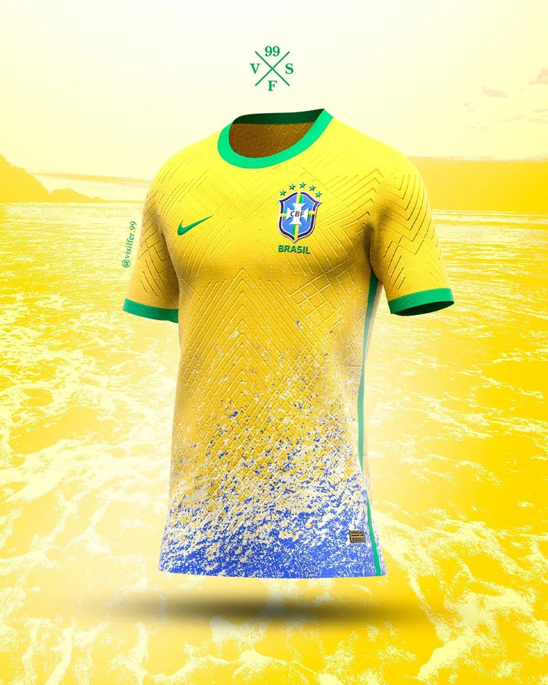 Camisola Conceito Seleção Brasil 22/23 - por @ikrodesign e @visilfer.99