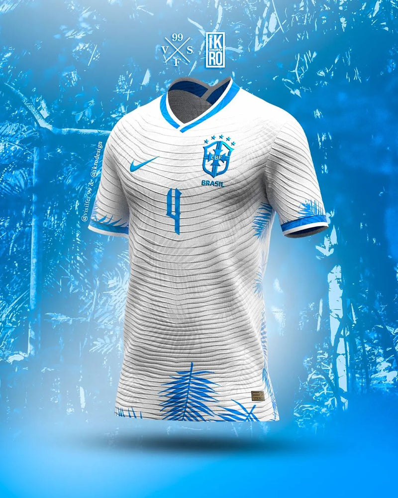 Maillot Conceito Brésil National Team [Amazonie] 2022 - Blanc - par @ikrodesign et @visilfer.99
