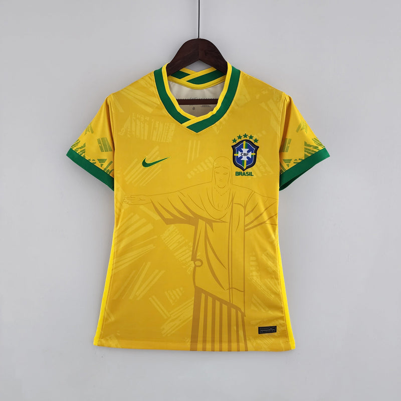 Camisola Conceito Feminina Seleção Brasil [Rio] - Amarela - por @ikrodesign