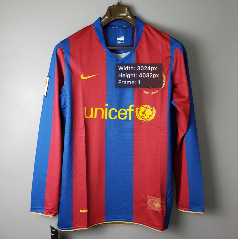 Maillot manches longues Barcelone 07/08 - Vert