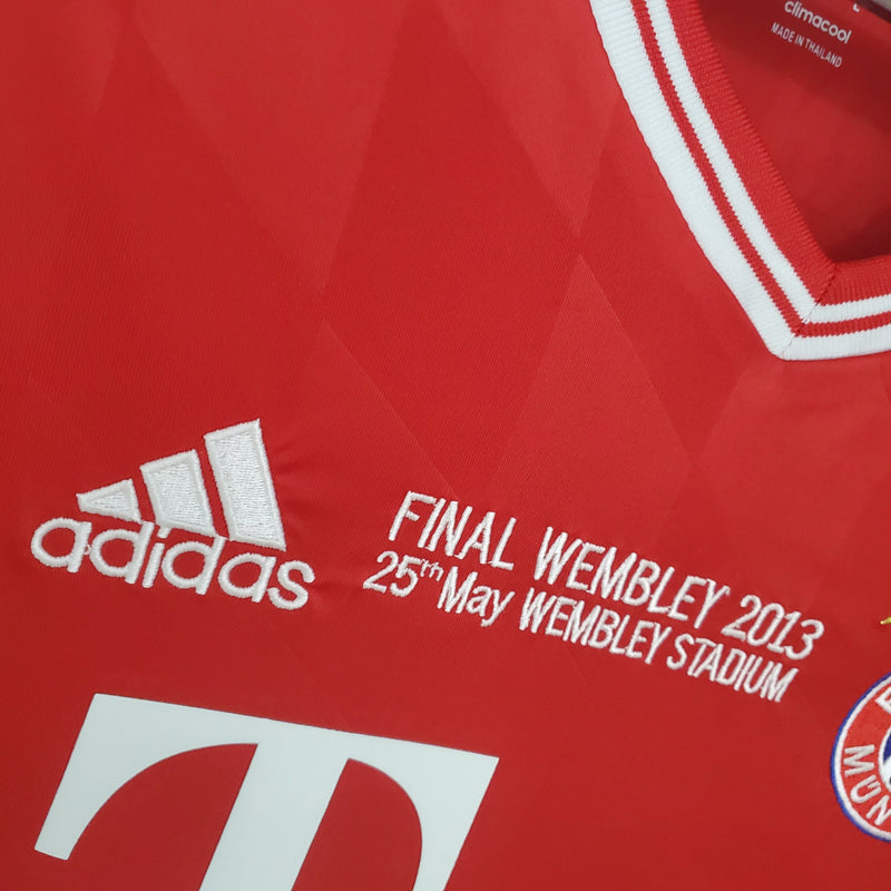 Maillot à manches longues Bayern Munich Ligue des Champions 2013/14 - Rouge