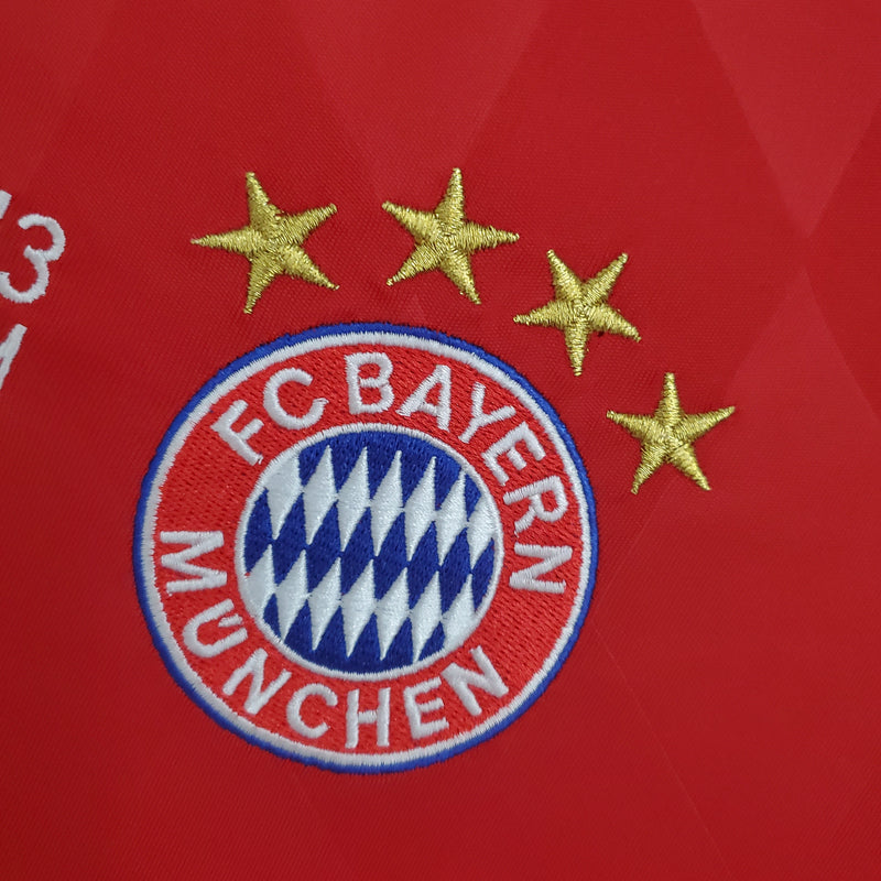 Camisola Manga Longa Bayern de Munique Champions League 2013/14 - Vermelha