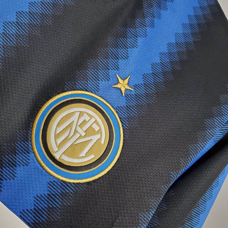 Inter Milan I 10/11 Long Sleeve Shirt - Blue and Black
