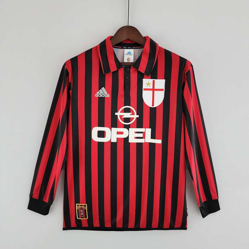 Maillot à manches longues AC Milan 1999/2000 - Noir et Rouge