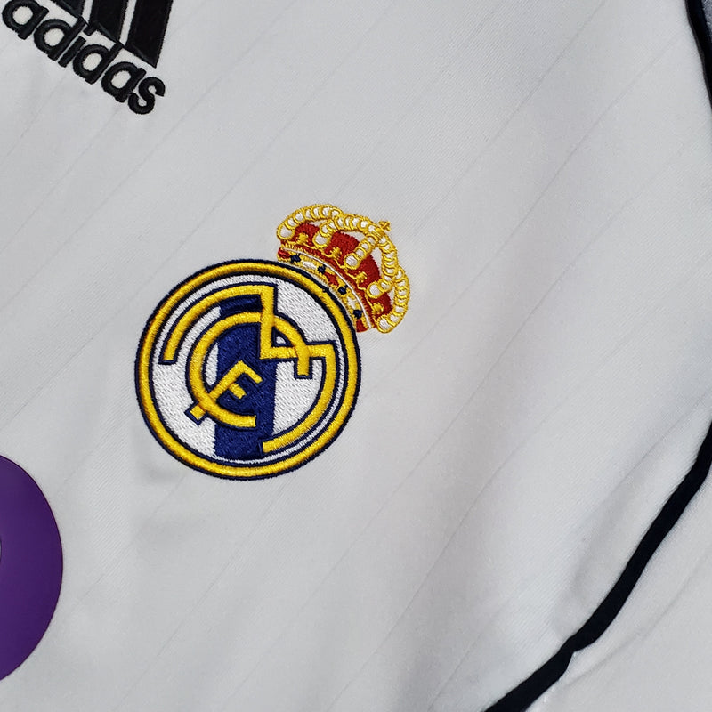 Real Madrid 06/07 Long Sleeve Shirt - White