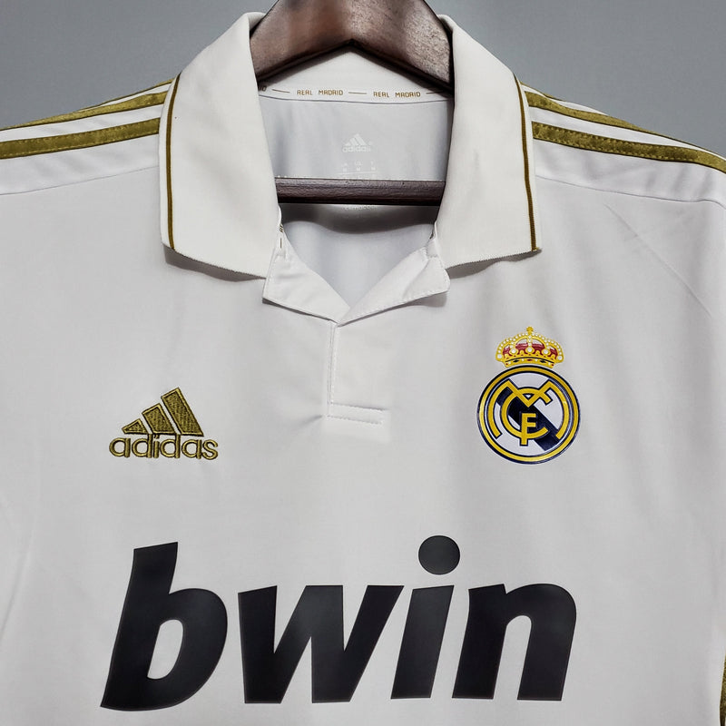 Real Madrid 11/12 Long Sleeve Shirt - White