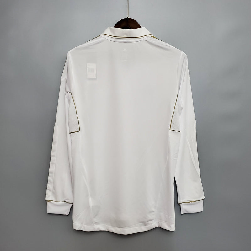 Real Madrid 11/12 Long Sleeve Shirt - White
