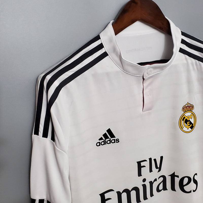 Real Madrid 14/15 Long Sleeve Shirt - White