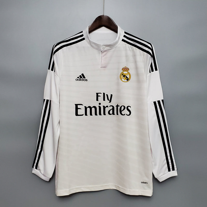 Real Madrid 14/15 Long Sleeve Shirt - White