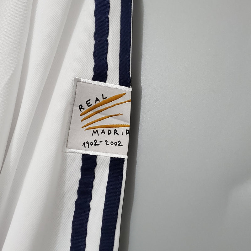 Real Madrid 2002 Long Sleeve Jersey - White