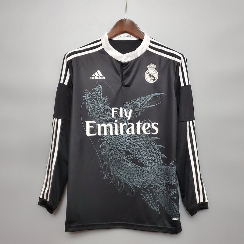 Real Madrid Third 14/15 Long Sleeve Shirt - Black