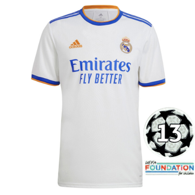 Camisola Real Madrid I [UEFA Champions League] 21/22 - Branco