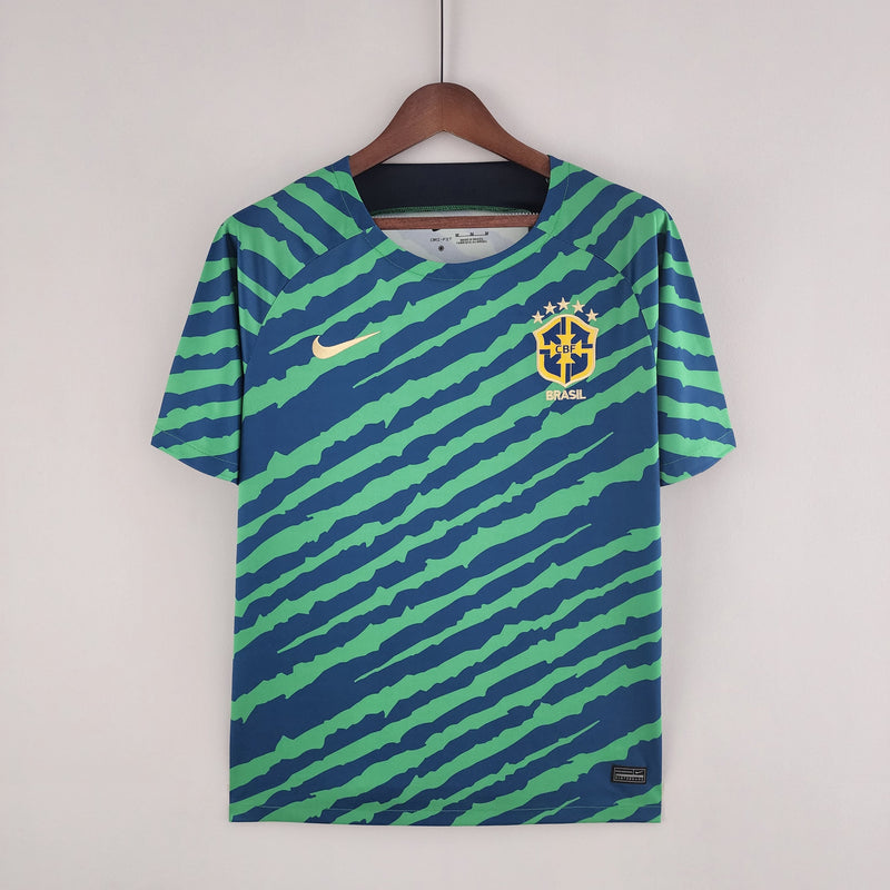 Camisola Seleção Brasil 2022 - Verde e Azul - Edição Especial