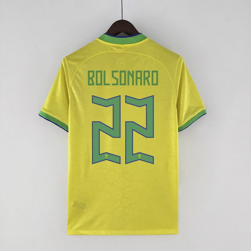 Camisola Seleção Brasil I 22/23 - Amarelo - Bolsonaro