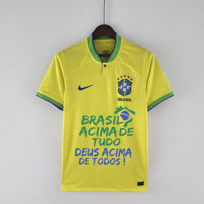 Camisola Seleção Brasil I 22/23 - Amarelo - Bolsonaro