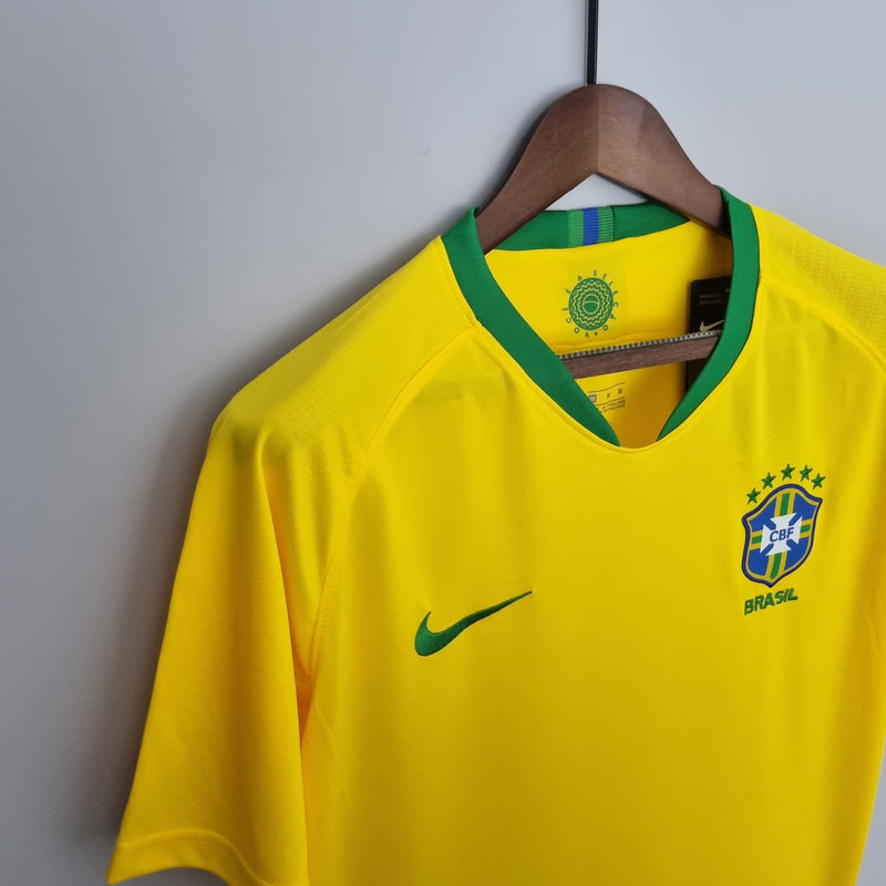 Yellow Retro 2008 Brazilian National Team Jersey -