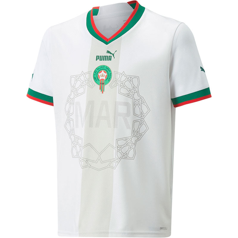 Maillot de l'équipe nationale du Maroc II 2022 - Blanc