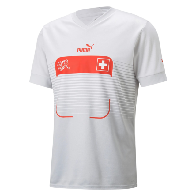 Camisola Seleção Suíça II 2022 - Branco