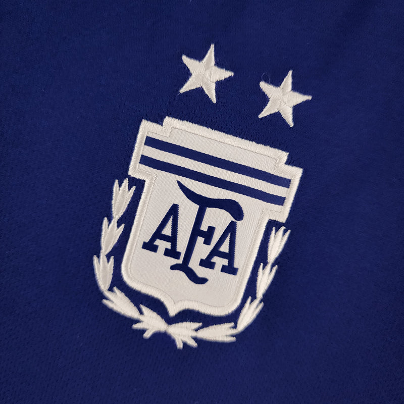 Camisola Seleção da Argentina II [Com Patch Copa do Mundo] 2022 - Roxo