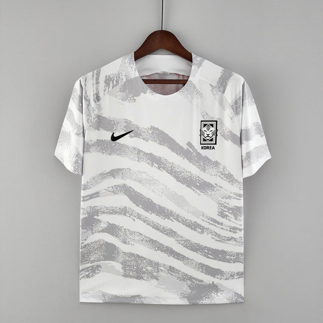 South Korea 2022 National Team Training Shirt - White and Gray
