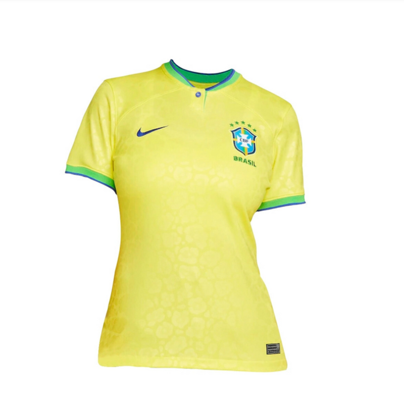 Camisola Feminina Seleção Brasil I 22/23 - Amarelo