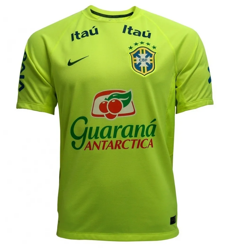 Brazil National Team Training Shirt - Fluorescent Green