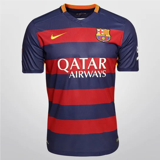 Barcelona Retro 15/2016 Jersey - Blue and Green