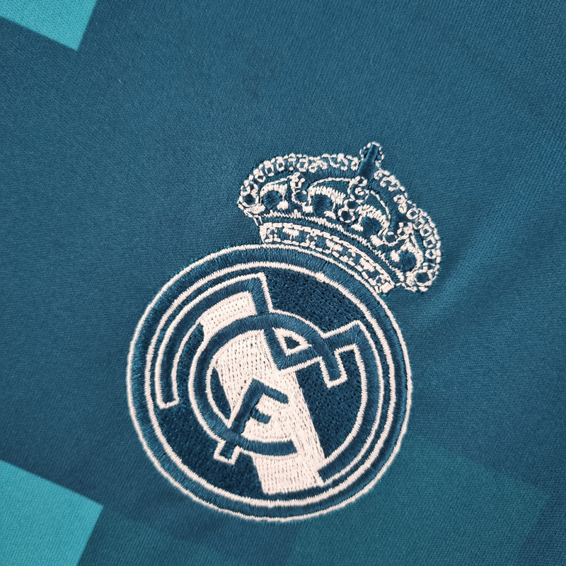 Camisola Manga Longa Real Madrid 17/18 - Azul