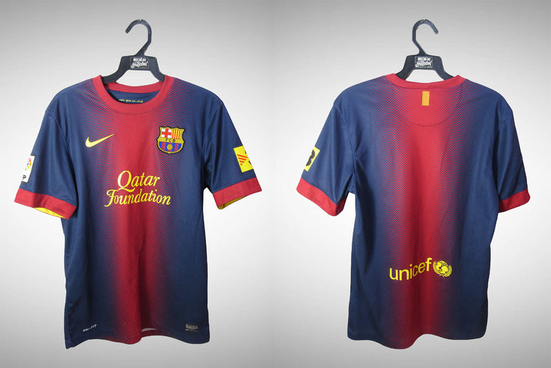 Barcelona Retro 2012/2013 Jersey - Blue and Green