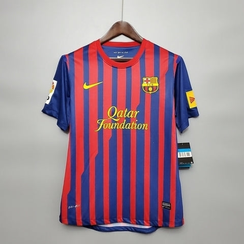 Barcelona Retro 2011/2012 Jersey - Blue and Green