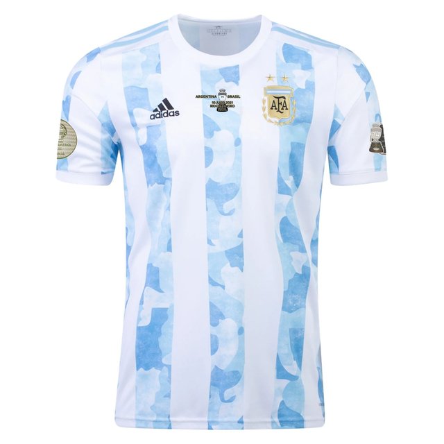 Camisola Seleção Argentina I [Final Copa América] 21/22 - Azul e Branca