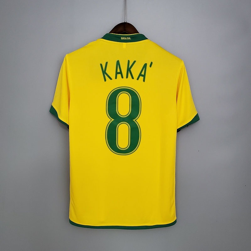 Maillot rétro jaune de l'équipe nationale brésilienne 2006 -