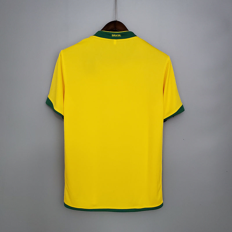 Camisola Seleção Brasileira Retrô 2006 Amarela -