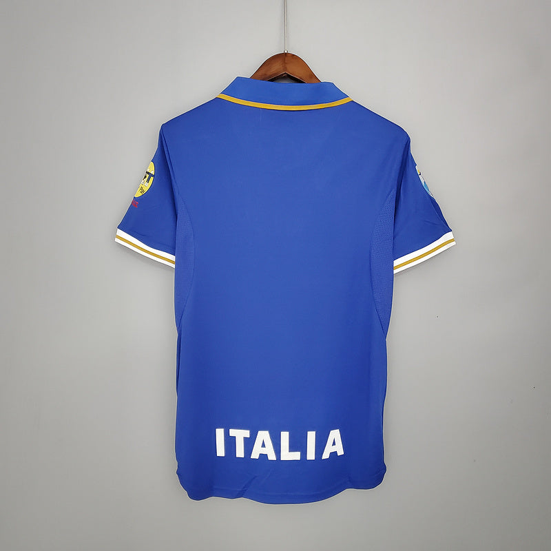 Camisola Itália Retrô 1996 - Azul
