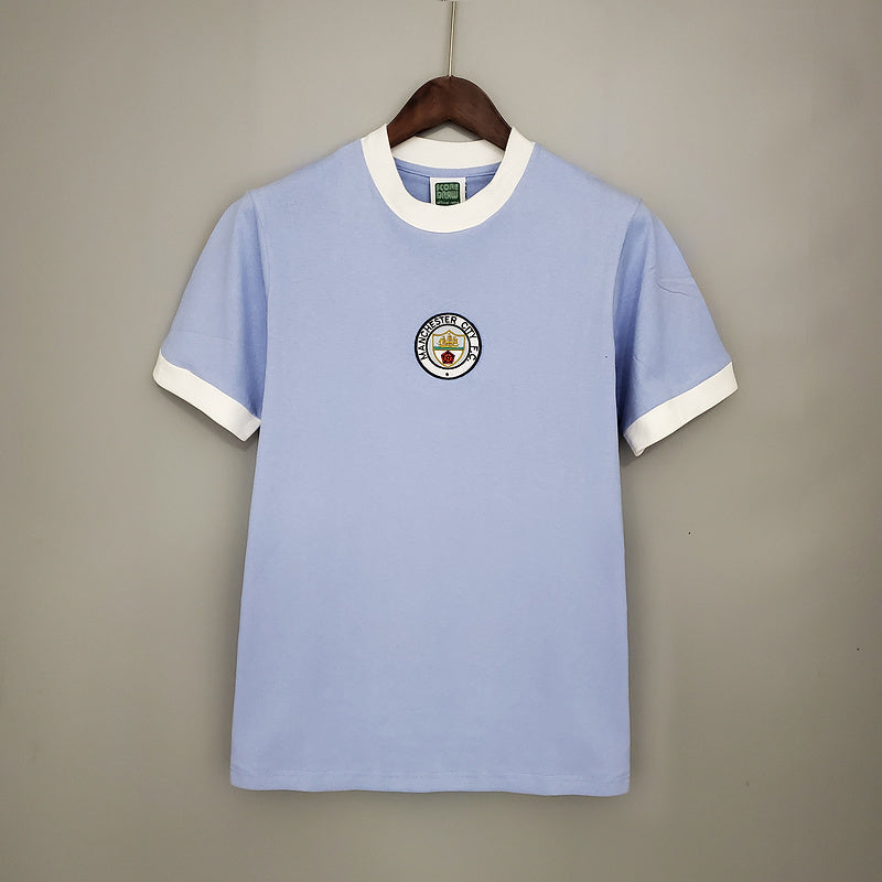 Camisola Manchester City Retrô 1972 - Azul