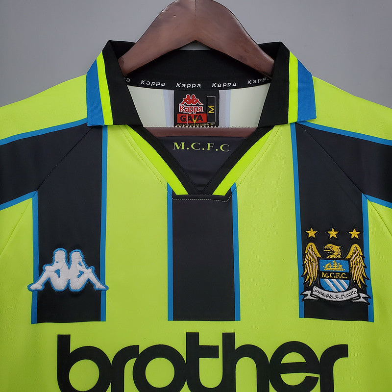 Manchester City Retro 1998/1999 Jersey - Yellow and Black