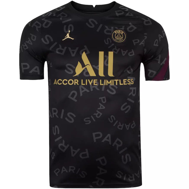 PSG 20/21 Pre-Game Jersey - Black and Gold