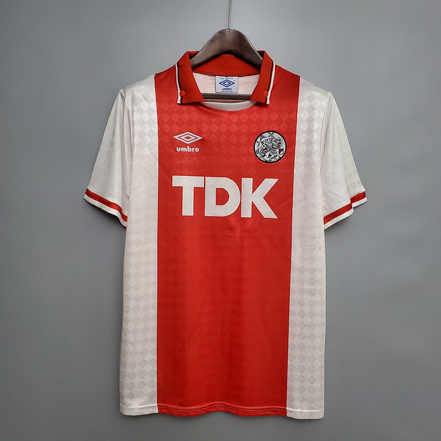 Maillot Ajax Rétro 1990/1992 - Rouge et Blanc