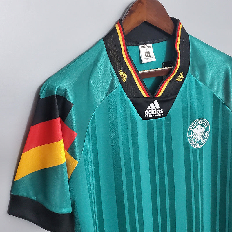Maillot rétro de l'équipe nationale d'Allemagne 1992 - Vert