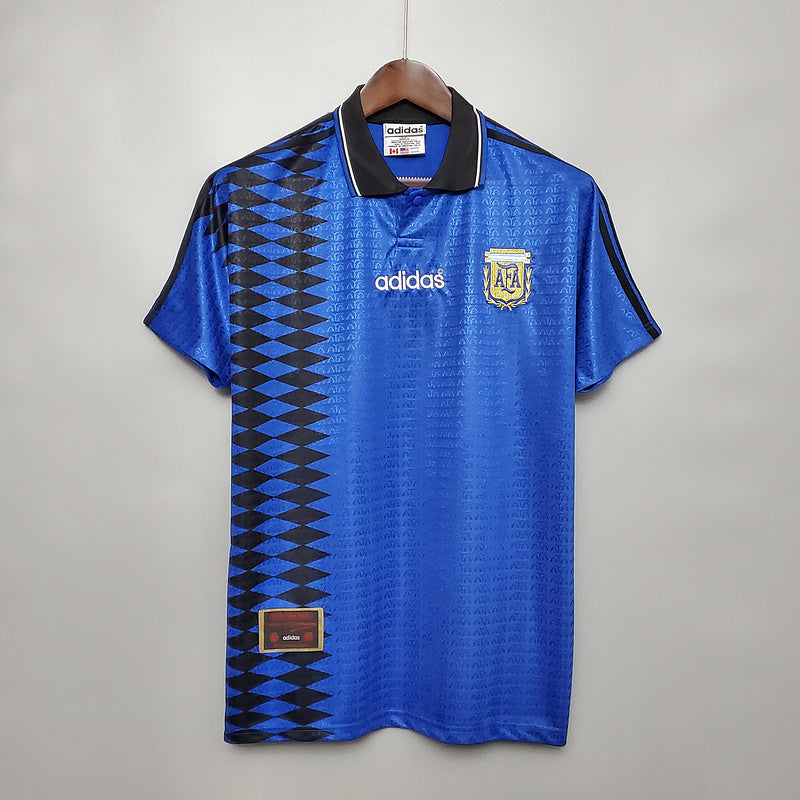 Maillot rétro de l'équipe nationale d'Argentine 1994, bleu -