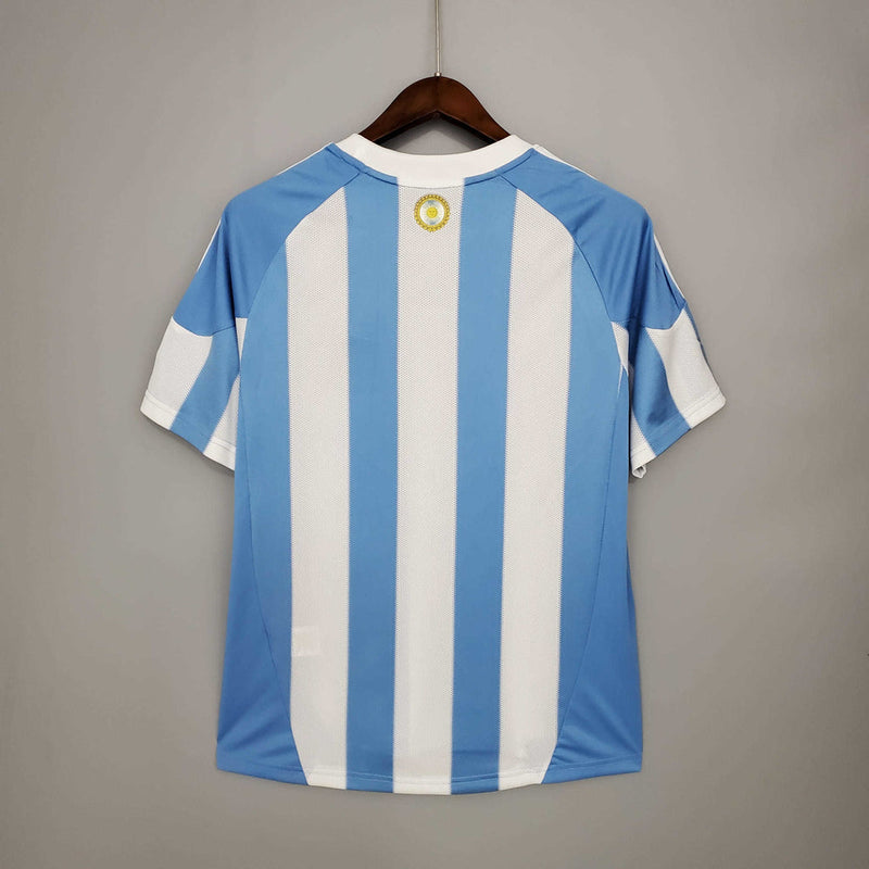 Argentina Retro 2010 Blue and White Jersey -
