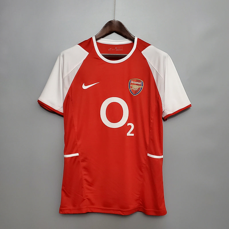 Camisola Arsenal Retrô 2002/2004 - Vermelha