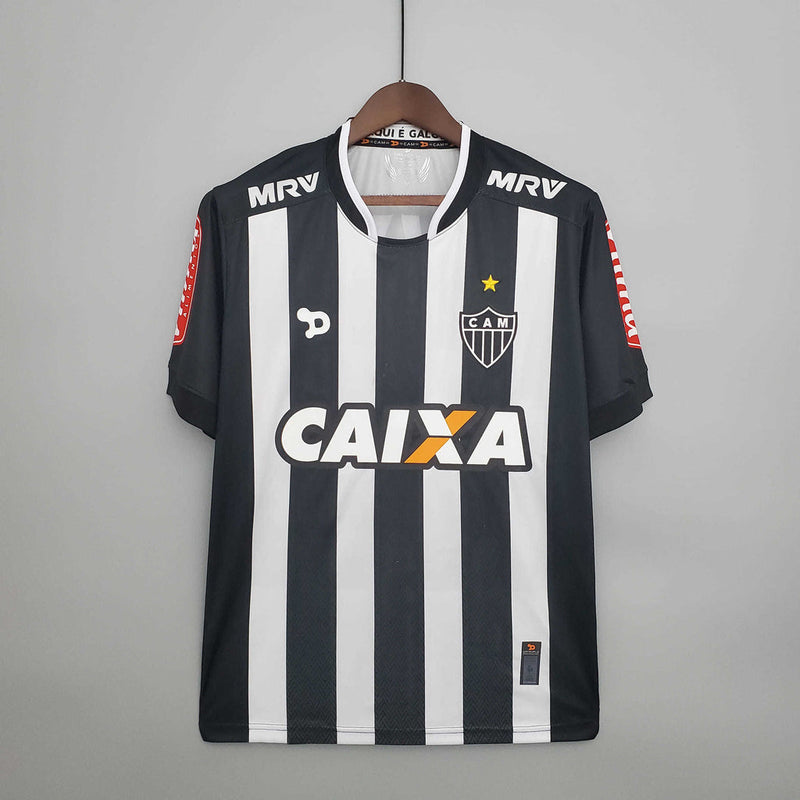 Atlético MG Retrô 20162017 Black and White Jersey - Dry World
