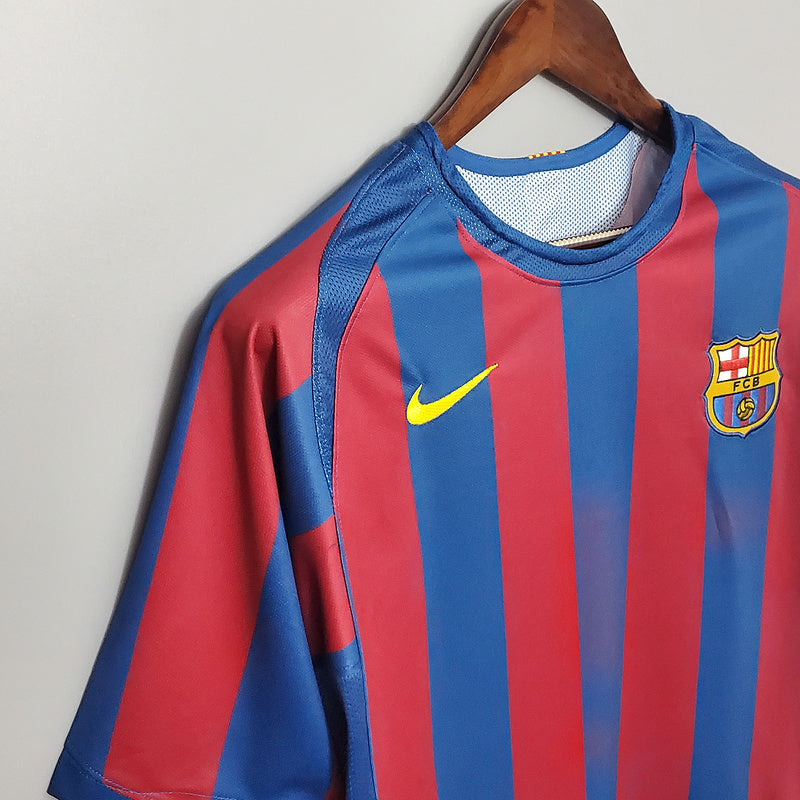 Barcelona Retro 2006 Jersey - Blue and Red