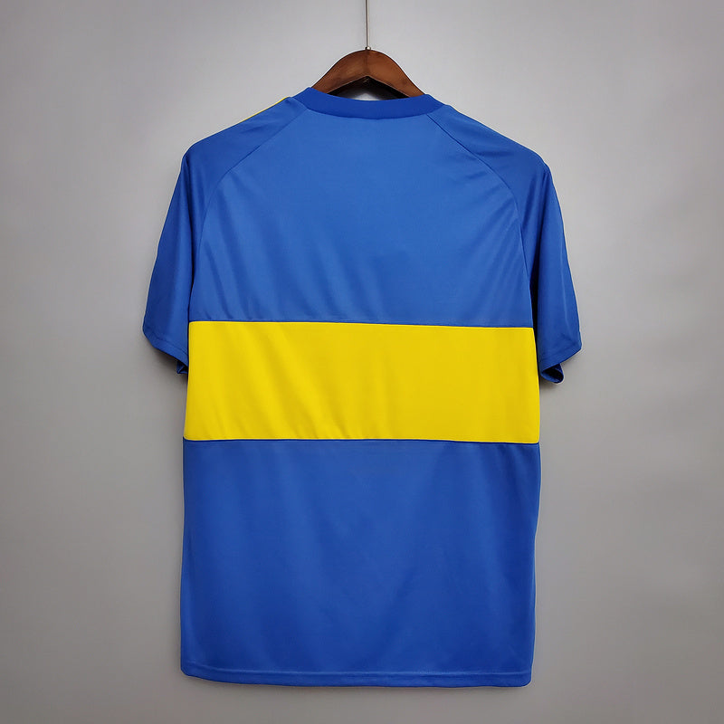Maillot rétro Boca Juniors 1981 bleu et jaune -