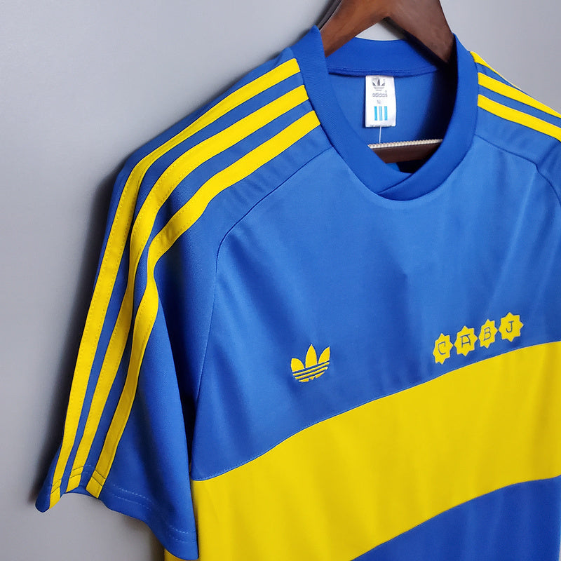 Boca Juniors Retro 1981 Blue and Yellow Jersey -