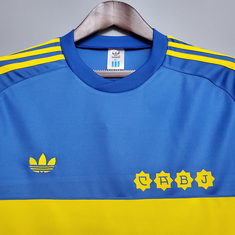 Boca Juniors Retro 1981 Blue and Yellow Jersey -